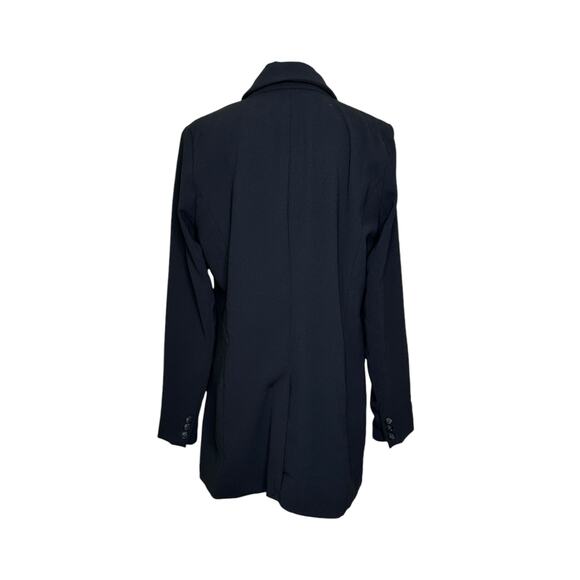 Rachel Zoe black doble breast open front blazer size Medium - Picture 2 of 9